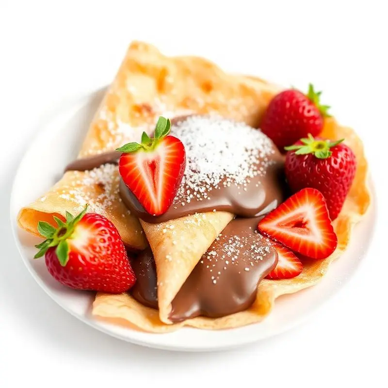 Crêpe sucre beurre préparée par Sauci's Frites à Nantes